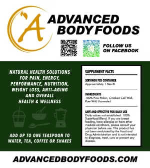 Adavanced Body Foods Pine Pollen - Vitamin Pollen