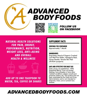 Advanced Body Foods Vixen Pollen