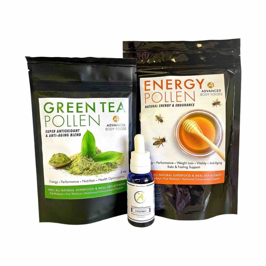 Advanced Body Foods Weight Loss Superfood CBD Pack, Pine Pollen Superfood Blends