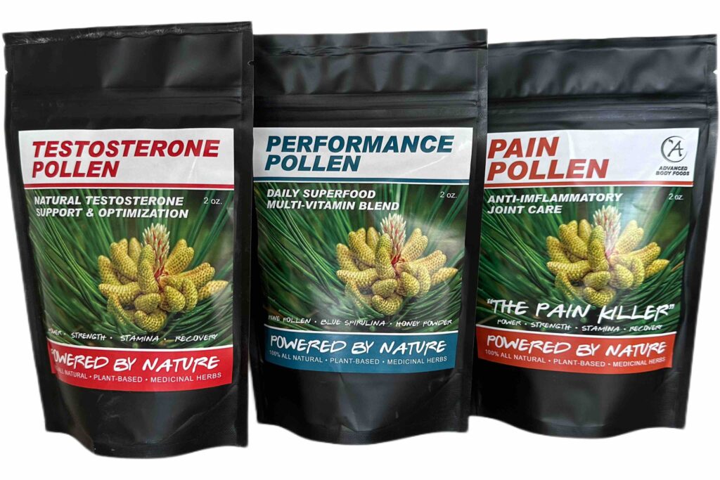 Advanced Body Foods Men's Superfood Pack - Pine Pollen Superfood Supplement Blends